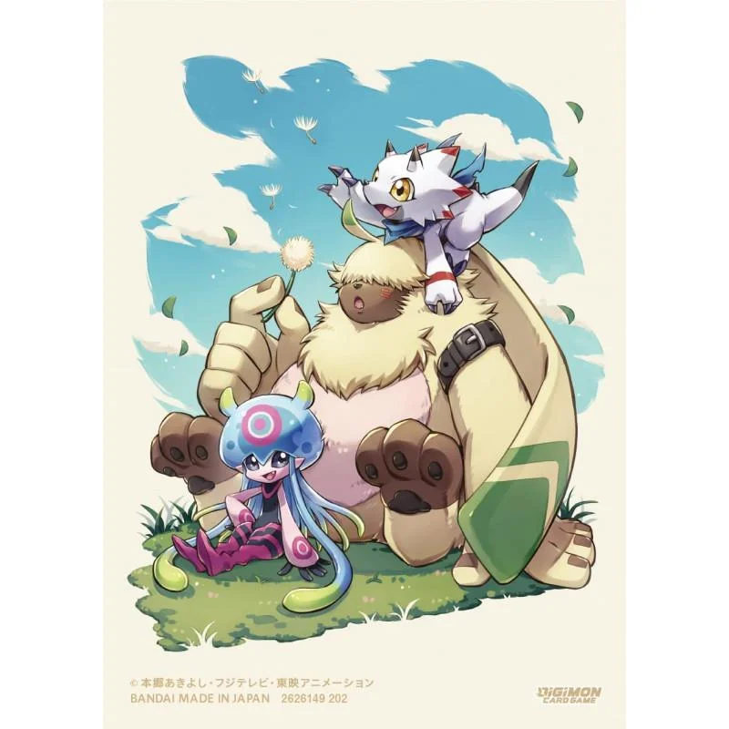 Digimon Card Game - Official Card Sleeve (60 Sleeves) - Angoramon, Gammamon & Jellymon